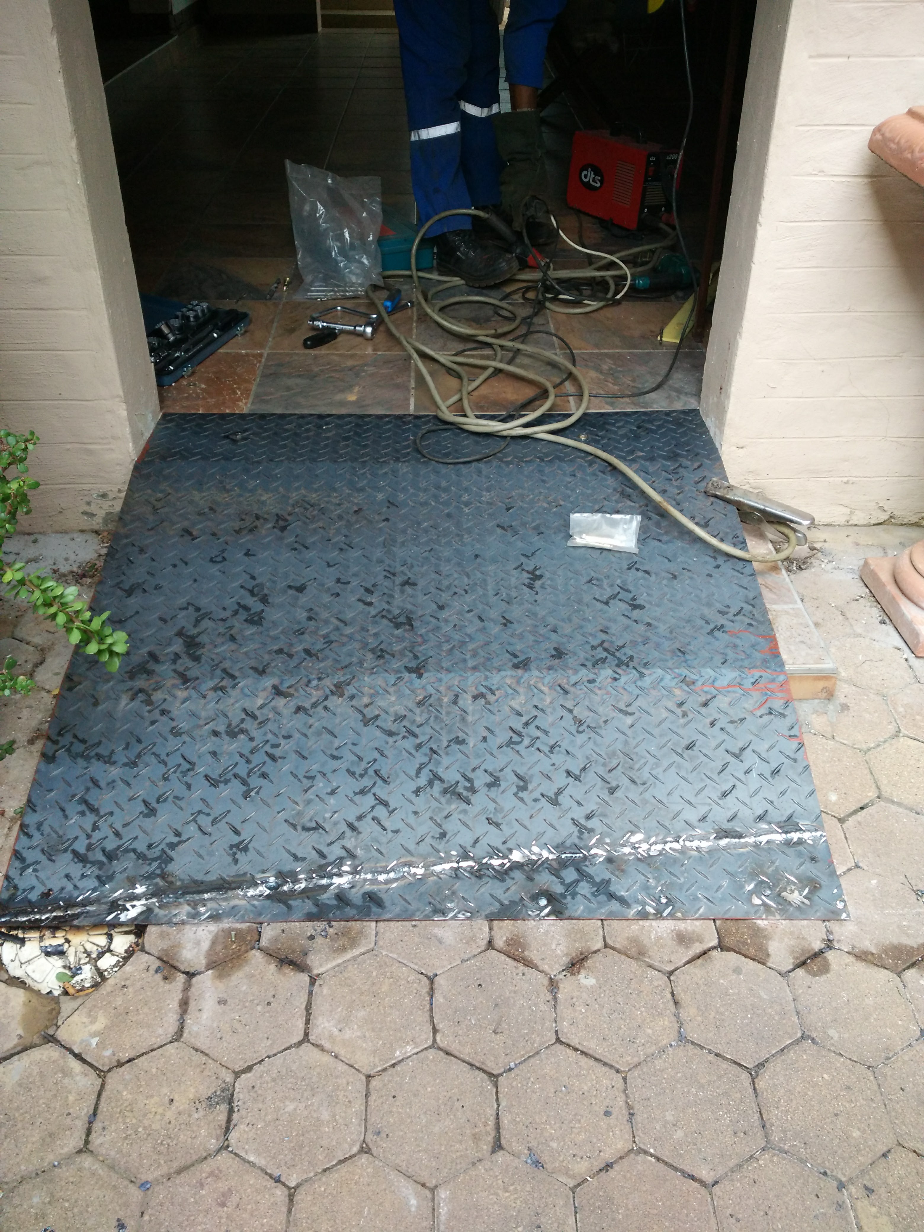 Completed steel ramp project